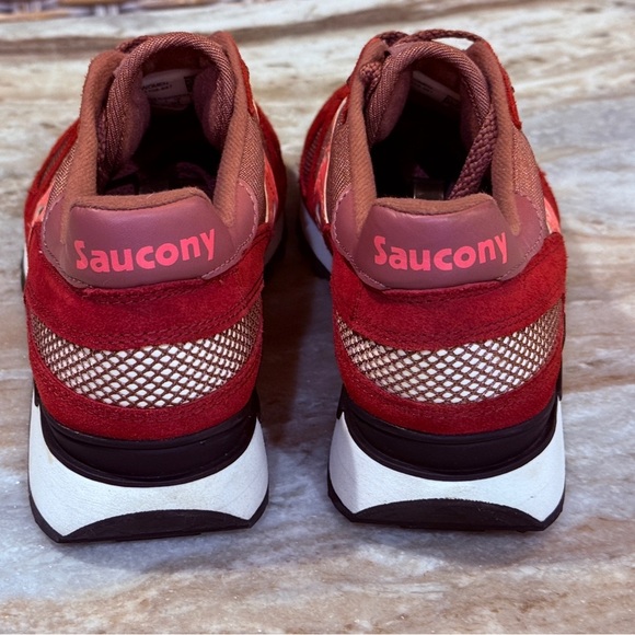 Saucony Women's Burgundy and Pink Retro Sneakers - Picture 4 of 9